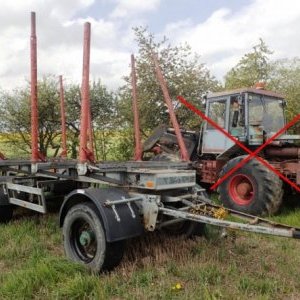 foto harwester LKT 120 +przyczepa