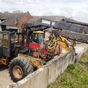 foto harwester LKT 120 +przyczepa