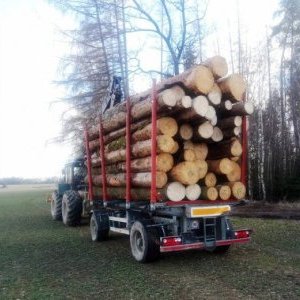 foto harwester LKT 120 +przyczepa