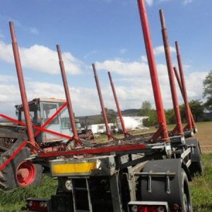 foto harwester LKT 120 +przyczepa